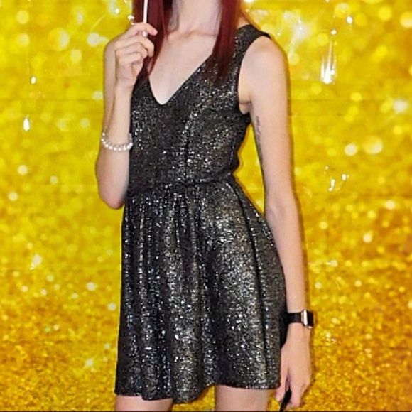 Black with gold sparkles dress - Picture 2 of 3